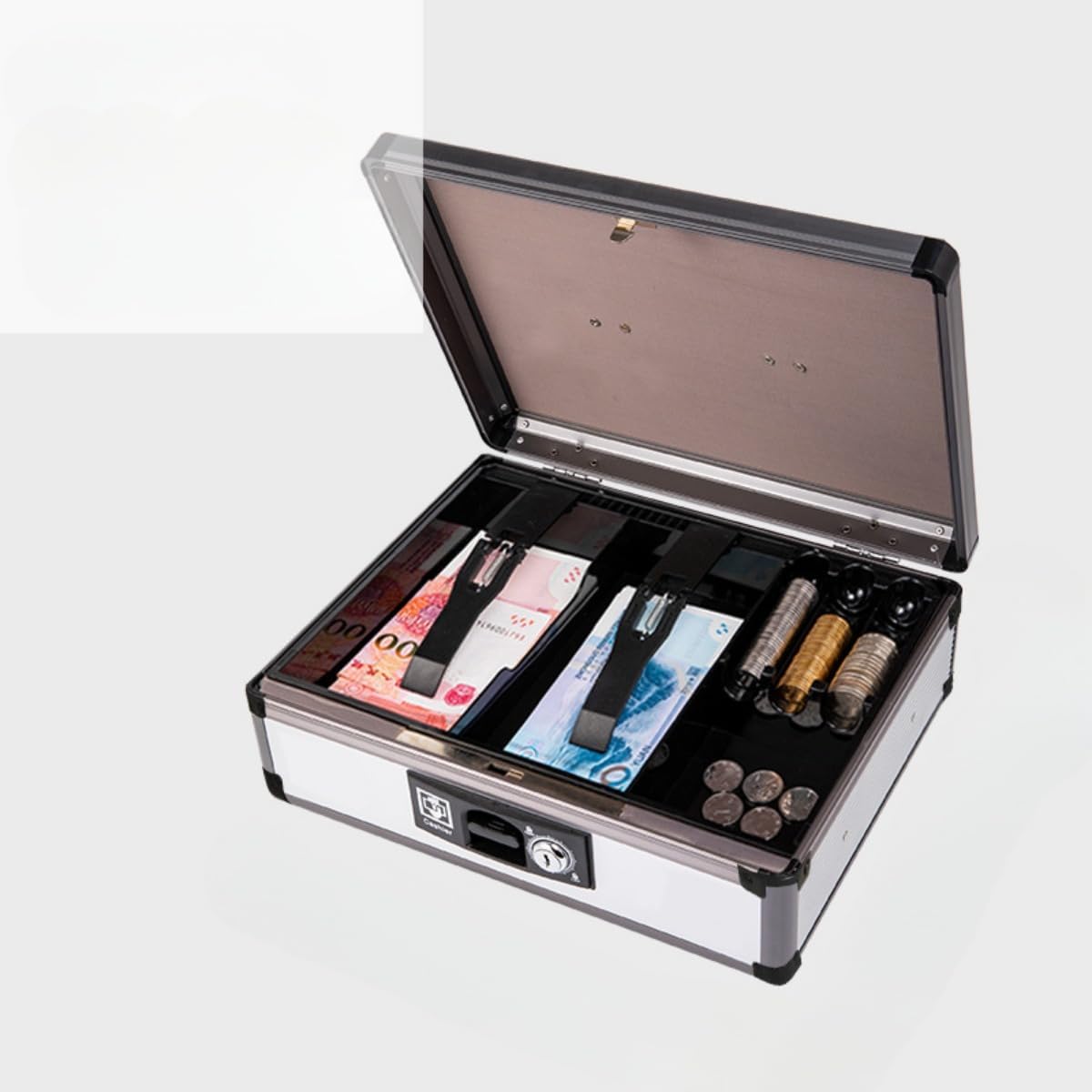 ライオン事務器 手提金庫 Lサイズ 統一手形収納サイズ HS-92 ブルー